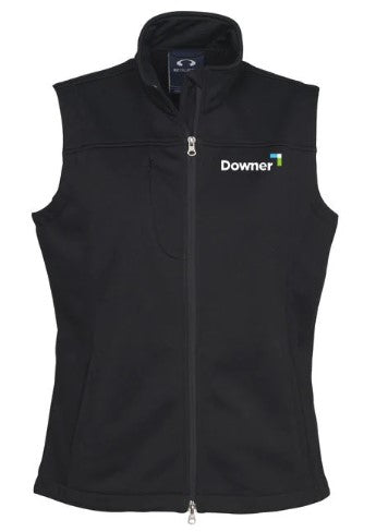 Ladies Biz Tech Soft Shell Ves - BLACK