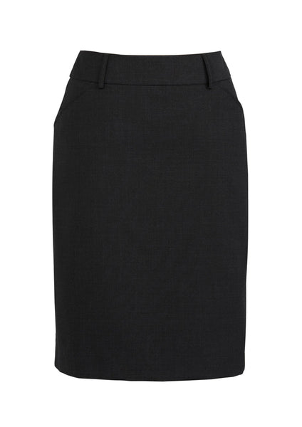 CW Back Pleats Skirt           - BLACK