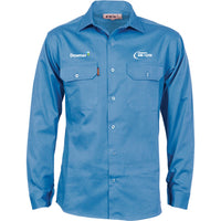 Mens L-wT Tradies Shirt        - SKY