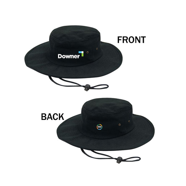 Hat Brushed Heavy Cotton - BLACK