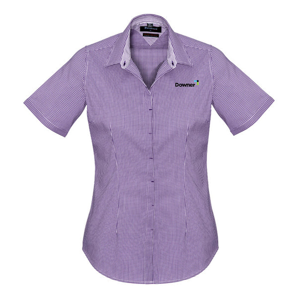 Womens Newport Short Sleeve Shirt - PURPLE REIGN