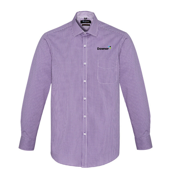 Mens Newport Long Sleeve Shirt - PURPLE REIGN