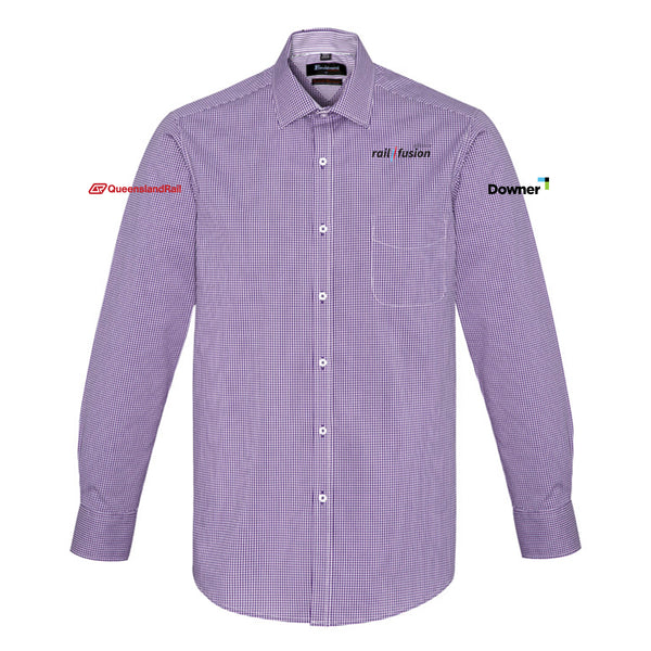 Mens Newport Long Sleeve Shirt - PURPLE REIGN