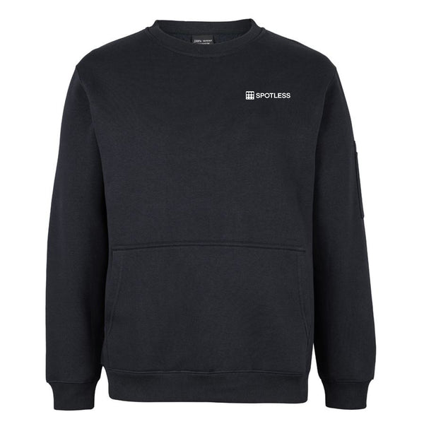 JB's 350 Premium Trade Crew Neck Fleece - BLACK