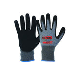 Arax Wet Grip 13g Cut D Gloves - BLACK/GREY