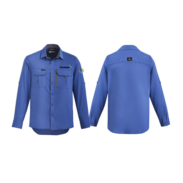 Mens Outdoor Long Sleeve Shirt - BLUE