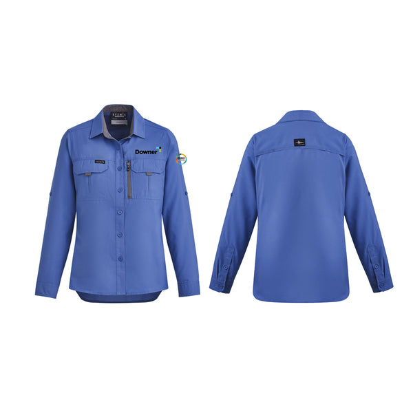 Womens Outdoor Long Sleeve Shirt - Blue