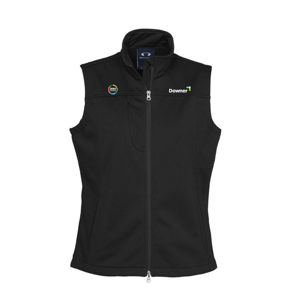 Ladies Biz Tech Soft Shell Vest - BLACK