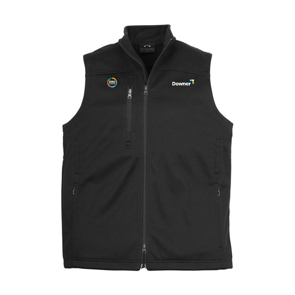 Men's Biz Tech Soft Shell Vest - BLACK