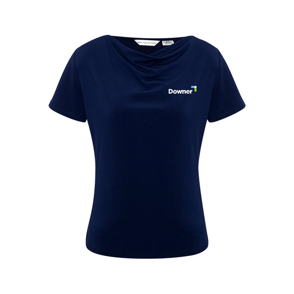 Ava Ladies Knit Top - Midnight Blue