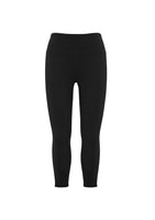 Womens Flex 3/4 Leggings - BLACK