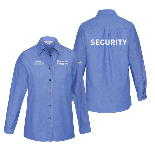 Chambray LS Ladies Shirt - Chambray