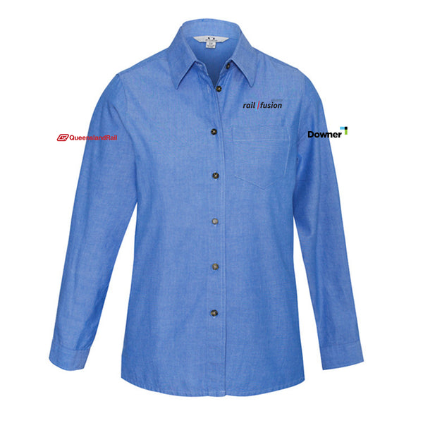 Women's Chambray Long Sleeve Shirt - CHAMBRAY