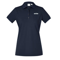 Womens City Short Sleeve Polo - NAVY