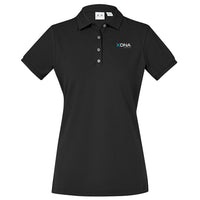 Women's City Short Sleeve Polo - BLACK