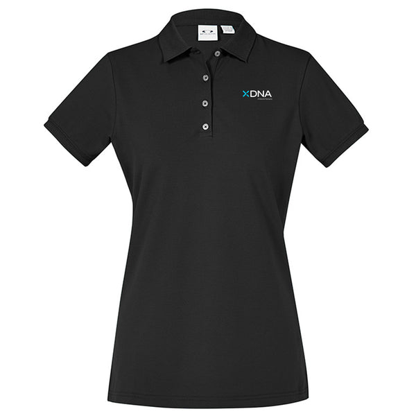 Women's City Short Sleeve Polo - BLACK