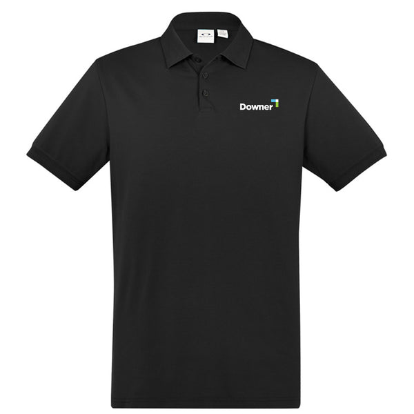 Mens City Short Sleeve Polo - BLACK