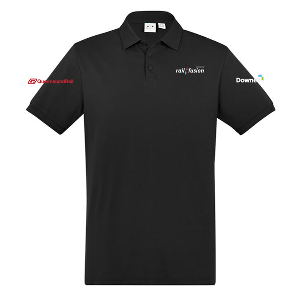 Mens City Short Sleeve Polo - BLACK