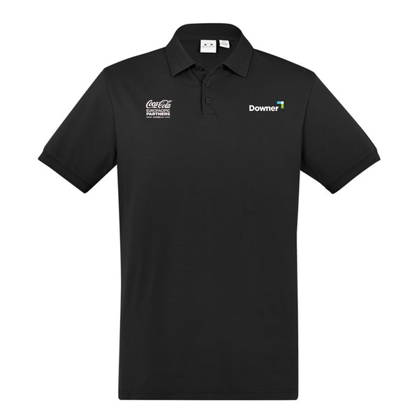 Mens City Short Sleeve Polo - BLACK