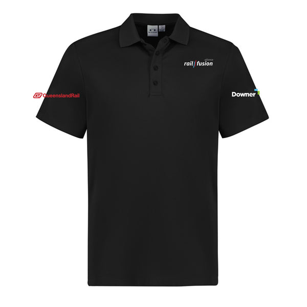 Mens Action Short Sleeve Polo - BLACK