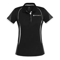 Razor Ladies Polo              - BLACK/WHITE