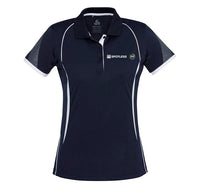 Razor Ladies Polo              - NAVY/WHITE