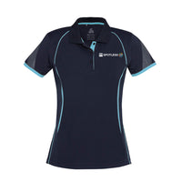 Razor Ladies Polo              - Navy/Sky