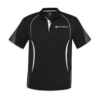 Razor Mens Polo                - BLACK/WHITE