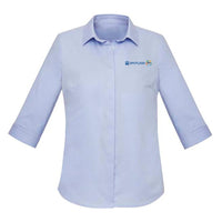 CHARLIE L 3-4S Shirt           - BLUE