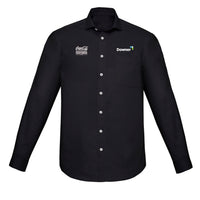 Mens Charlie Classic Fit Long Sleeve Shirt - BLACK