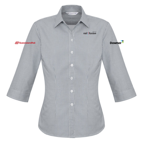 Womens Ellison 3/4 Sleeve Shirt - SILVER
