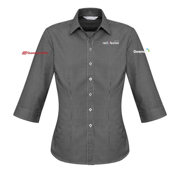 Womens Ellison 3/4 Sleeve Shirt - BLACK