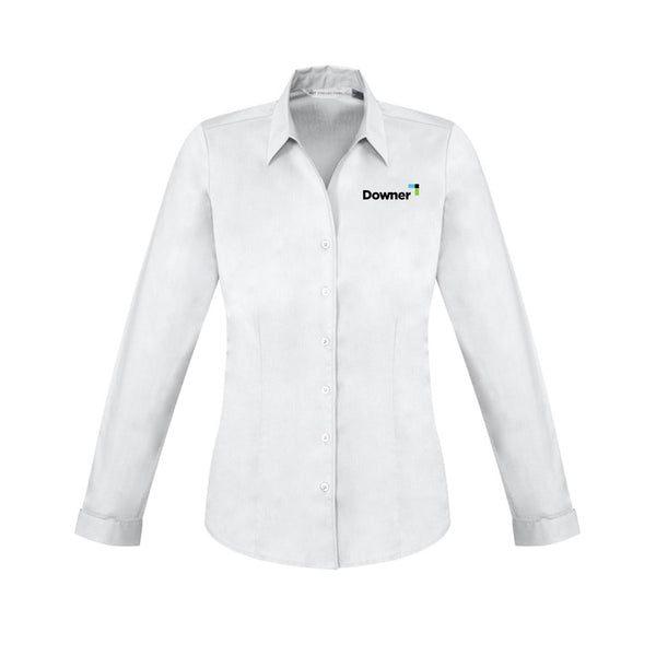 Womens Monaco Long Sleeve Shirt - WHITE