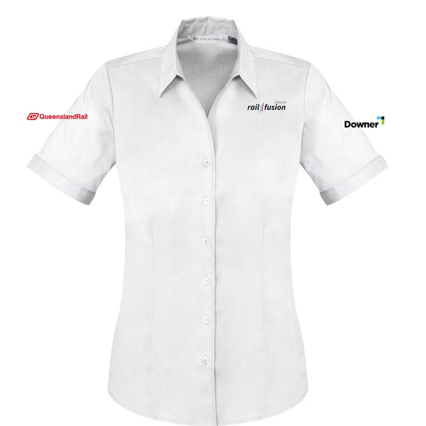Womens Monaco Short Sleeve Shirt - WHITE