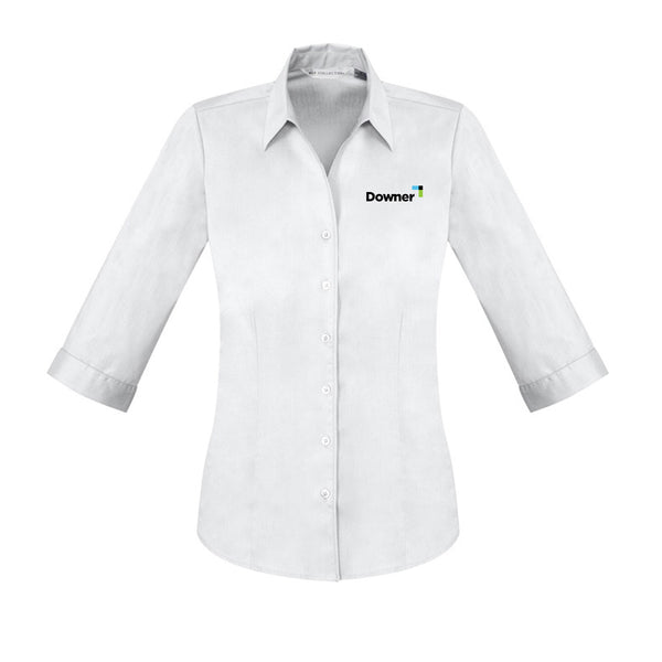 Womens Monaco 3/4 Sleeve Shirt - WHITE