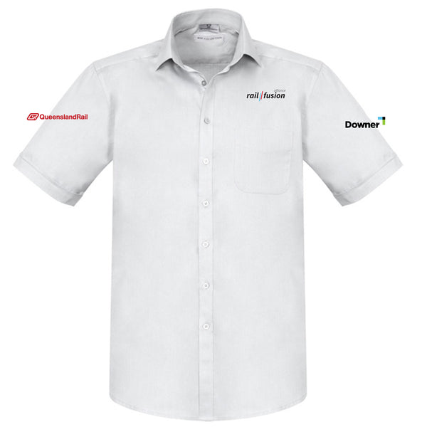Mens Monaco Short Sleeve Shirt - WHITE