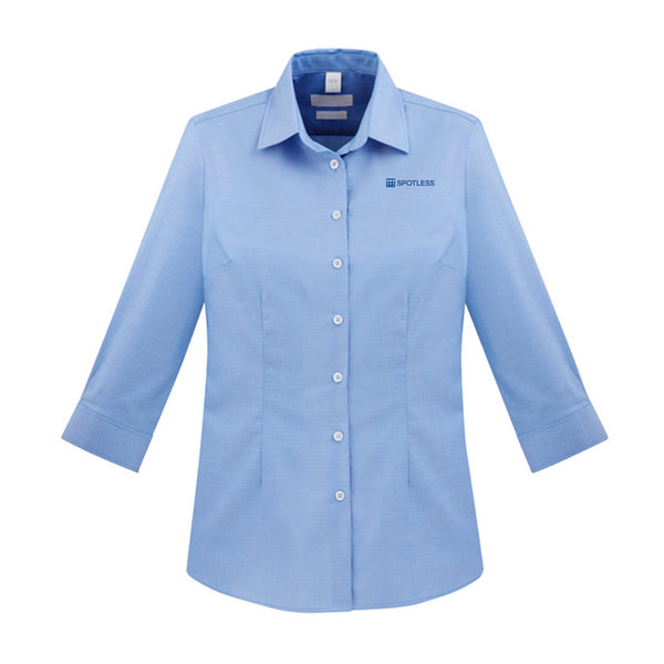 Womens Regent 3/4 Sleeve Shirt - BLUE