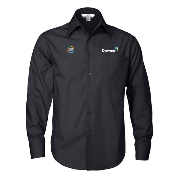 MENS L-S METRO SHIRT           - CHARCOAL