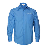 MENS L-S METRO SHIRT           - MID BLUE