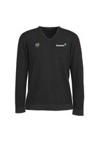 MENS V NECK PULLOVER - BLACK