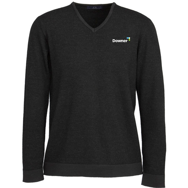 Mens Origin Merino Pullover - BLACK/CHARCOAL