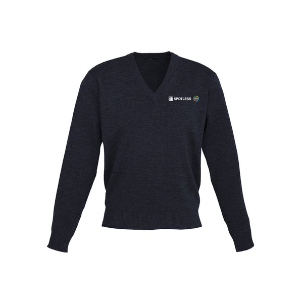 Woolmix Mens Pullover - NAVY