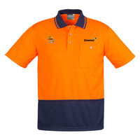 Basic Day Only S-S Polo - Orange-Navy