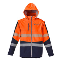 STREETWORX U 2in1 Str Soft Shl - Orange/Navy