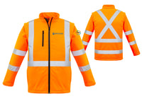 2 In 1 Rail Jacket      - Orange