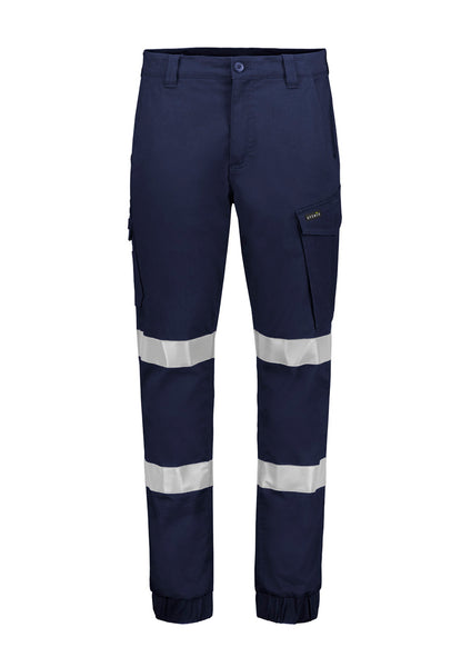 Mens Essential Stretch Taped Cargo Pant - Cuffed - Navy