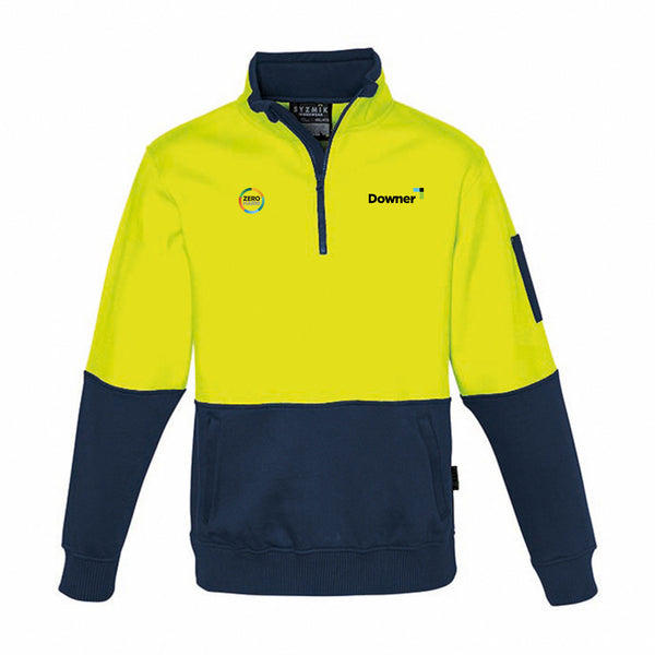 Half Zip Pullover D-O          - Yellow-Navy