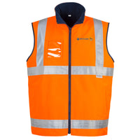 Mens Hi Vis Lightweight Waterproof Vest - ORANGE