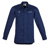 Tradie L-Wgt L-S Shirt  - BLUE