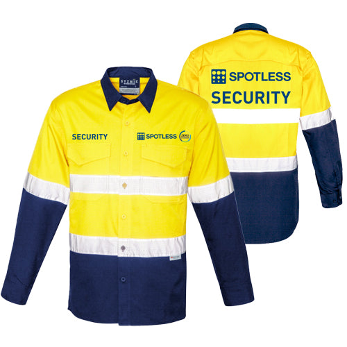 MTO Rugged D-N Vented Shirt - Yellow/Navy - 9XL